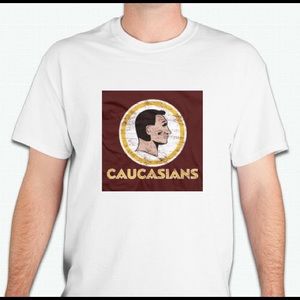Washington Caucasians Tshirt football redskins